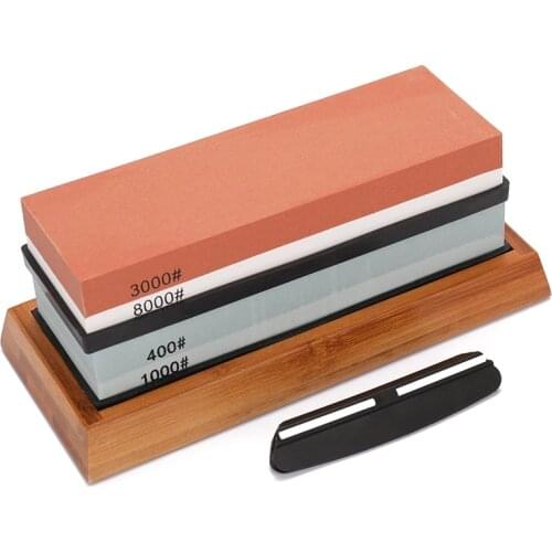 Knife Sharpening Stones Set Knife Sharpener 400/1000 3000/8000 Grit Grindstone Professional Whetstone Grinding Stone