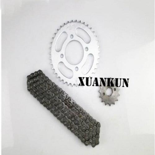 XUANKUN Motorcycle Chain Chain Wheel 125 JD125 Size Sprocket Tooth Disk Chain Cover Chain 428H-116L