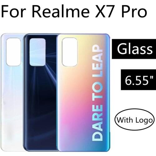 For Realme X7 Pro Battery Back Rear Cover Door Housing For For Realme X7 Pro 5G Battery Back Cover Replacement