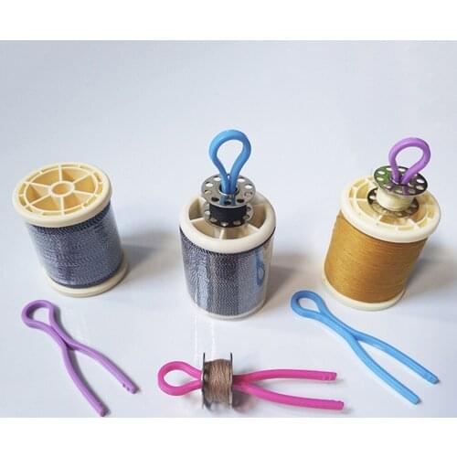 12Pcs Bobbin Clip Spools Thread Roller Wrapped Clamp Sewing Organizer Tool