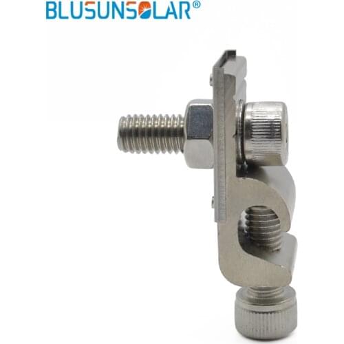 5PCS Grounding lug 304 stainless steel Corrosion Resistant Solar Ground Grounding Clip for Solar Mounting System