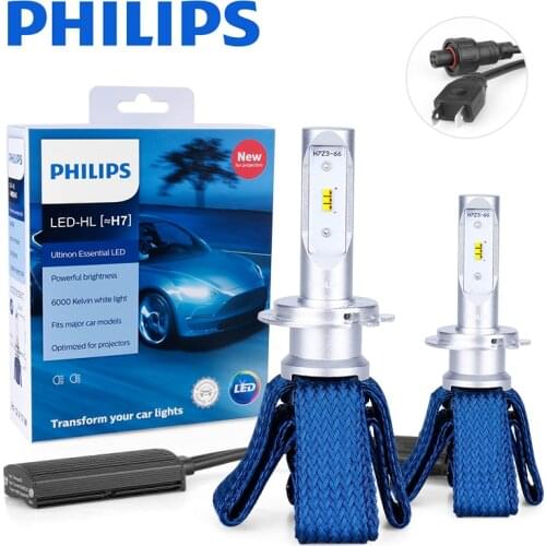Philips Ultinon Essential H7 LED 11972UEX2 12V 6000K Car LED Headlight Auto HL Beam Thermal Cool luces led para auto Bulbs 2PCS
