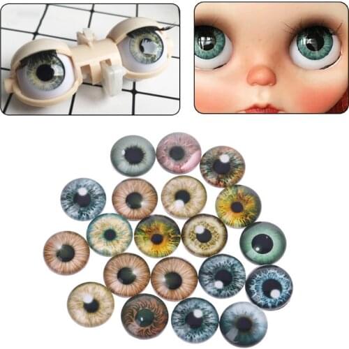 20Pcs Glass Doll Eyes Animal DIY Crafts Eyeballs For Dinosaur Eye Accessories Jewelry Making Handmade 8mm/12mm/18mm