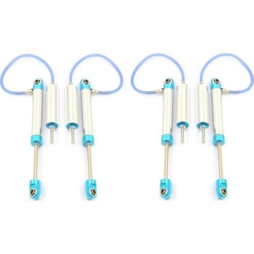 4Pcs Negative Pressure Piggyback Shock Absorber for 1/10 RC Crawler Axial SCX10 RR10 Wraith CAPRA Traxxas TRX4 TRX6