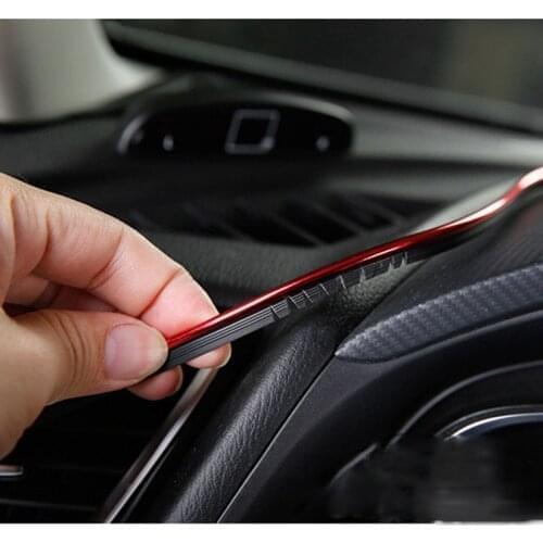 5M Interior Stickers Decoration Strips Car Styling For Ford Focus 2 3 4 MK2 MK3 MK4 kuga Ecosport Fiesta