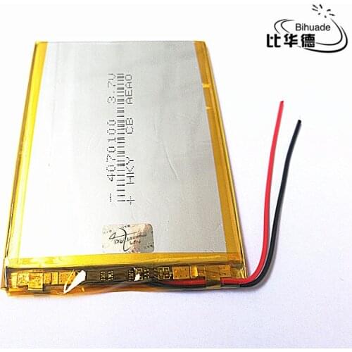Free Shipping 3.7V 4000mah 4070100 polymer lithium ion battery Li-ion battery for tablet pc 7 inch MP3 MP4