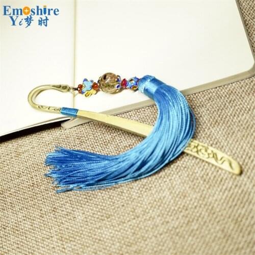 Brand Metal Cloud Bookmarks Chinese Blue Bookmarks Creative Bookmarks Top Quality School Office Writing Supplies For Book M148