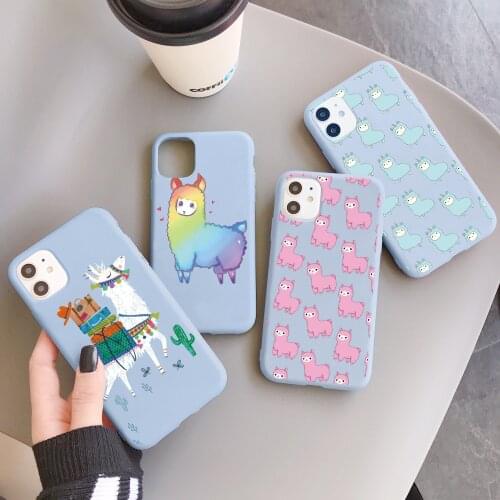 Llama Alpaca Pattern Capa For Samsung Galaxy M32 S9 S8 S21 S20 FE S10 Plus A51 A22 A72 A52 A70 A32 A21S A12 A71 A50 A31 A10 Case