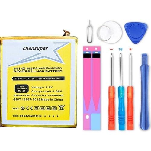 Chensuper 4400mAh high quality mobile phone battery HB496791EBC for Huawei MATE 1 Ascend MT1-U06 MT2-L02 MT2-L05 Mate 1