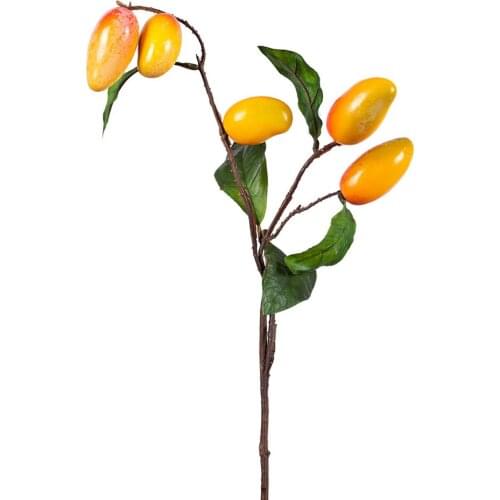 Flowers Plastic Fruit Branches Party And Garden Decoration Decorating Artificial 52cm Long Home Fake Potted Plants