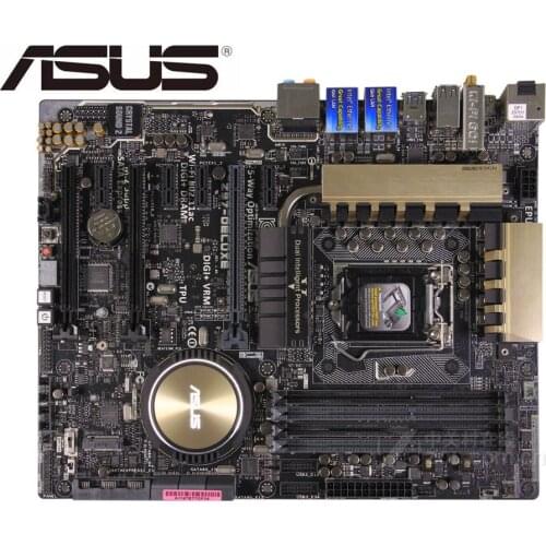 For ASUS Z97-Deluxe original mainboard PC DDR3 LGA 1150 USB2.0 USB3.0 USB3.1 32GB I3 I5 I7 CPU Z97 USED Desktop motherboard