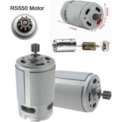 RS550 DC Motor 12 Teeth 9 Teeth 10.8V 12V 14.4V 16.8V 18V 21V 25VGear 3mm Shaft For Cordless Charge Drill Screwdriver tool drill
