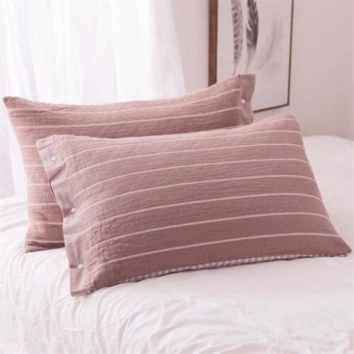 Cotton Pillowcase Comfortable Pillow Cover Case For Bed Pillow Covers Top Quality Pillow Case 2 Pieces 50x78cm