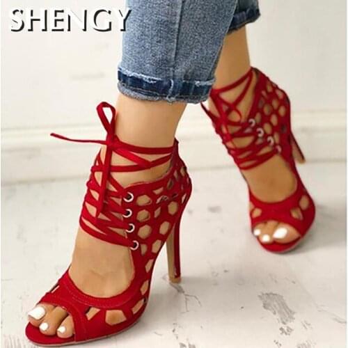 HULINGMEI Womens High-heeled Shoes