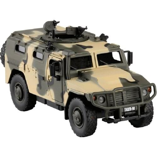 Exquisite Gift 1:32 Russia Tiger Armored Car Alloy Model,Simulation Sound and Light Skid Military Collection Model,Free Shipping