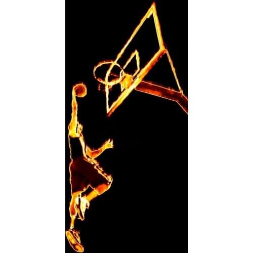 JMINE Div 5D basketball fire Full Diamond Painting cross stitch kits art High Quality Portrait 3D paint by diamonds