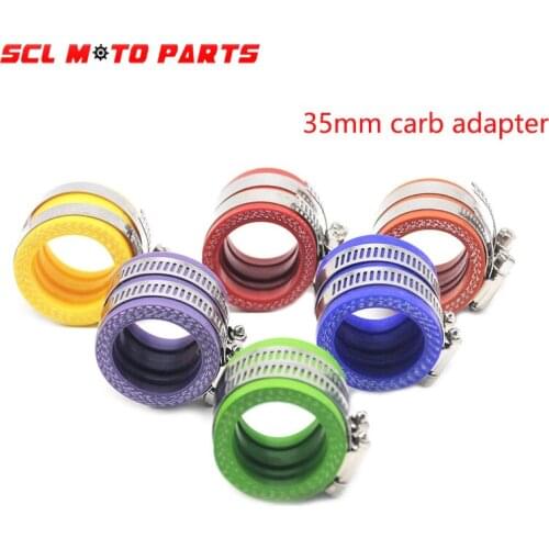 ALconstar-Racing Motorcycle Pit Dirt Bike Carburetor Rubber Adapter Inlet Intake Pipe For OKO KEIHIN KOSO 21 24 26 28 30mm