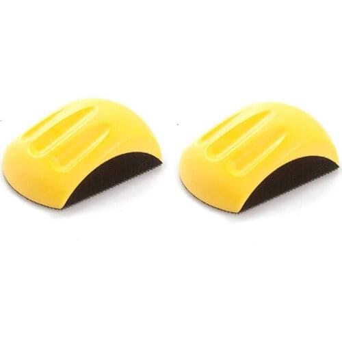 2PCS 5 Inch Hand Sanding Block for Hook & Loop Sandpaper Hand Pad Polishing Pad Abrasive Tools
