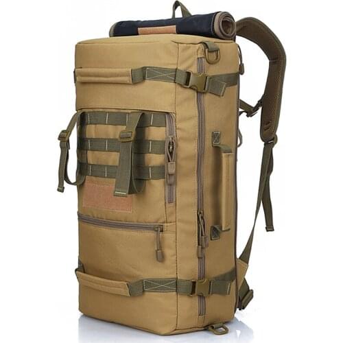 Multifunctional 50L Outdoor Travel Backpack Sports Shoulder Bag Tactical Bagpack Waterproof Hiking Climbing Camping Rucksack