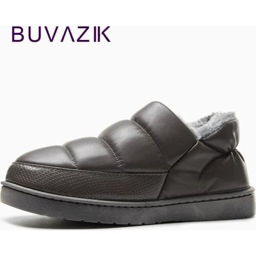 Men winter snow boots, warm flat and waterproof boots for winter free shipping, Comfortable soft cotton