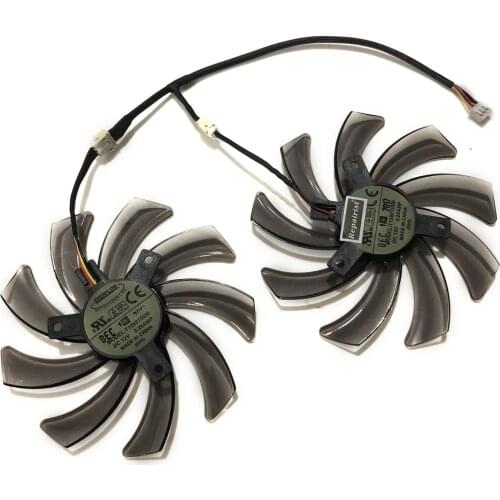 2pcs/set R7-260X GPU Cooler For GIGABYTE GV-R726XWF2-2GD R7 260X Graphics Card Fan Cooling As Replacement