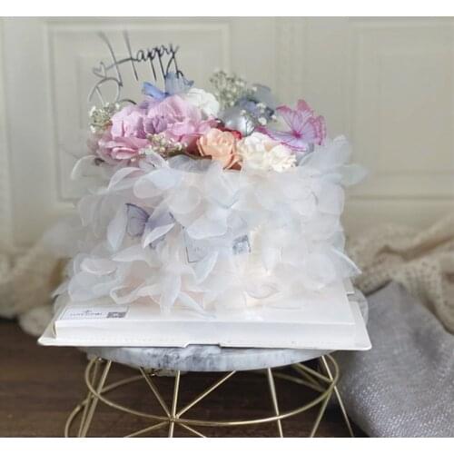 PE Rose flower Cake Topper wedding Cupcake Topper Wedding & Engagement Decorations Mariage Birthday party Cake Topper decoration