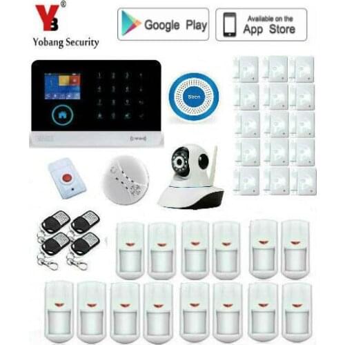 Yobang Security WIFI GSM English German Switchable RFID card Wireless Home Security Arm Disarm Alarm system APP Remote Control