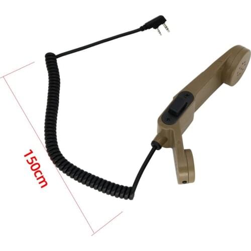 Tactical headset PTT handheld speaker microphone H250 PTT tactical walkie-talkie 2-pin shoulder microphone K plug H250 PTT DE