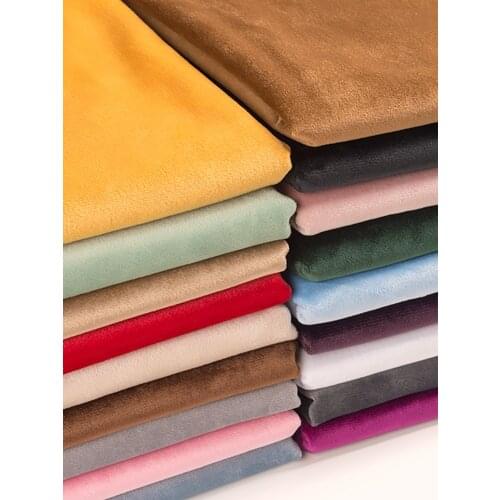 Thickened Velvet Fabric By The Meter Per for Sofa Cover Curtain Dress Skirts Clothes Pillowcase Sewing Diy Brocade Black White