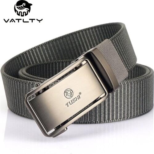 VATLTY 2021 3.4cm Tactical Belt For Men Bard Alloy Quick Release Buckle 1200D Strong And Tight Nylon Unisex Outdoor Sports Belt