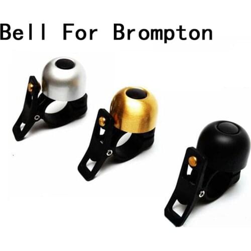 3 Colors Bike Bell for Brompton Bike Retro Bell 22.2mm Handlebar for Folding Bike Bell Horn