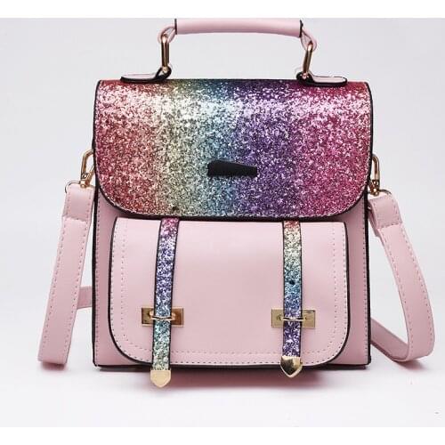 Backpack female 2022 new fashion student backpack Korean sequin travel school bag trendy bags single shoulder female bag