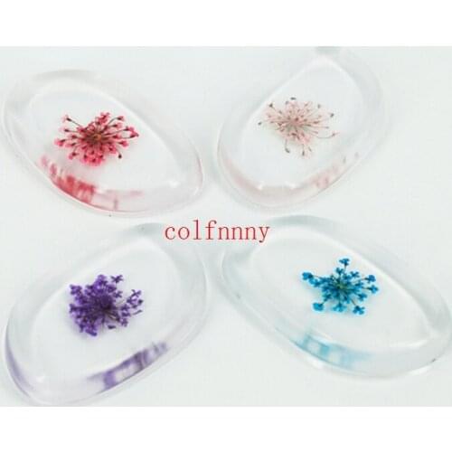 100pcs/lot Silicone Flower Makeup Puff Soft Gel Makeup Puff Transparent Silica Flawless Cosmetics Sponge Jelly Powder Puff