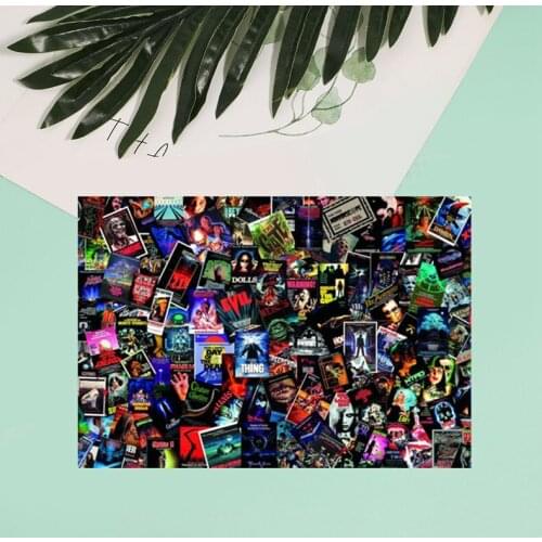 1000Pieces Halloween Children DIY Jigsaw Puzzle Horror Decompression Puzzles For Adult/Kids Educational Puzzle Toys Gifts