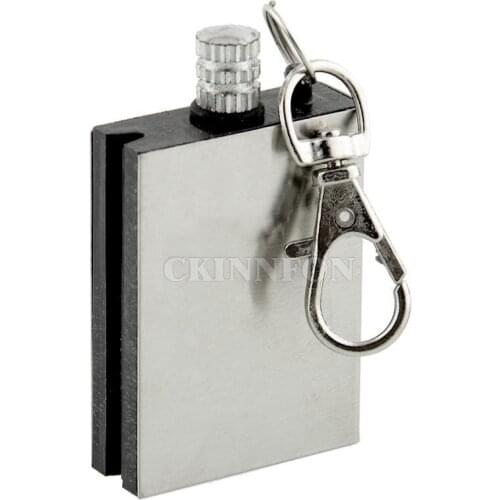 500Pcs/Lot Portable Emergency Fire Starter Flint Match Lighter Outdoor Hiking Survival Useful Silver NO OIL