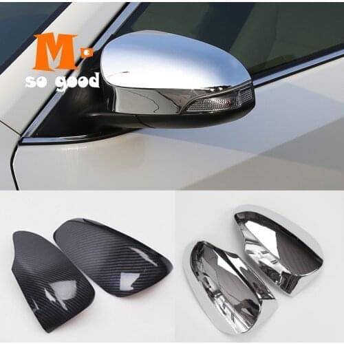 ABS plastic For Toyota Venza Auris 2013 2014 2015 2016 2017 accessories Car Side Door rearview mirror cover trim styling 2pcs