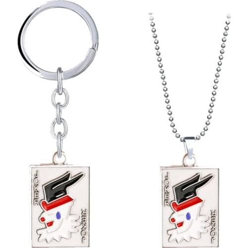 Anime Hunter x Hunter Keychain Hisoka Metal Key Chain Ring Holder Men Gift Jewelry Choker Chaveiro Pendant Porte Clef Kolye