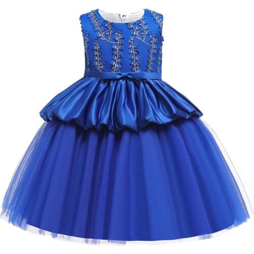 Children Girls Costume For Kids Party Dresses For Girls Elegant Princess Dress Flower Girls Wedding Dress 3 4 5 6 7 8 9 10 Year