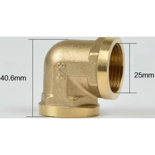 DN20 3/4" BSP Female Elbow Brass Pipe Fitting Connector Plumbing Adapter Lenth 40.6mm