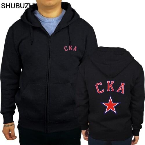 KHL CKA Russian Hockey team logo hoody Cartoon hoodies men Unisex New Fashion sweatshirt Loose Size top hoody sbz394