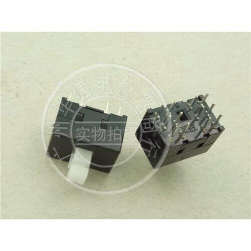 Import self tuning switch of mixer 13MMX8.5MM self-locking switch key switch straight foot 12pin