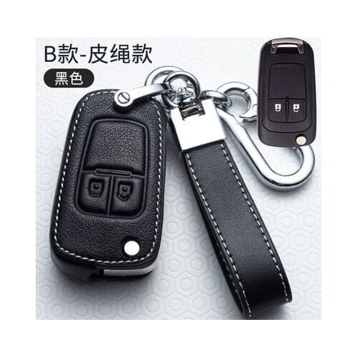 Leather 2/3/4 Buttons Car Remote Key Shell Cover For Chevrolet Cruze Epica Lova Camaro For Opel Vauxhall Insignia Astra Mokka