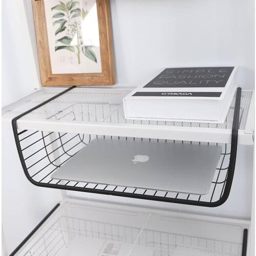 Kitchen accessories kitchen wall cabinet hanging basket storage shelf organizer dormitory wardrobe hanging storage rack