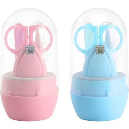 Hot 4 Pcs Childrens Nail Clipper Set Baby Boy Girl Hand Foot Nail Trimmer Cutter Kit Manicure Tools Dropshipping