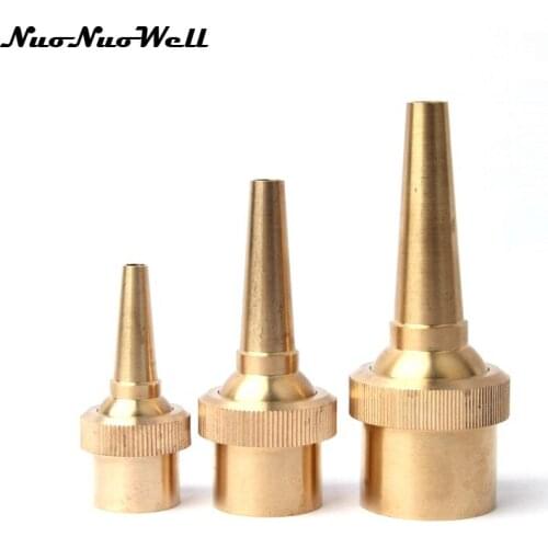 5pcs NuoNuoWell Brass 1/2" 3/4" 1" Female Thread Fountain Nozzles Water Column Pool Scenery Sprinkler Sprayer Head