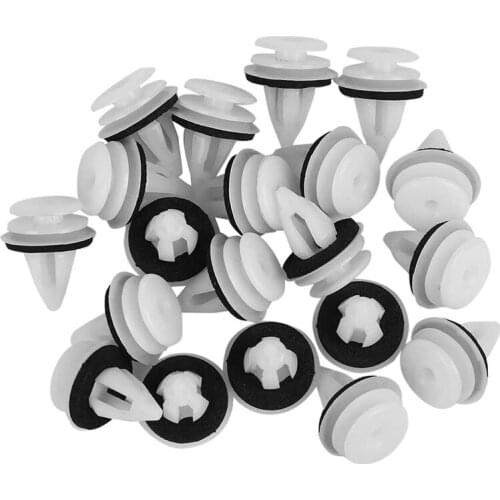 10/50X51418224768 Plastic Rivets Clip for BMW E46 E53 E90 E91 E70 E71 E83 Car Door Panel Auto Fasteners Trim Panel Push Retainer