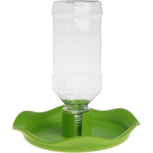 Reptile Water Drinker Dispenser Food Bowl Lizard Feeder Round Dish Drink Bottle Feeder Tray Tortoises Gecko Turtles Feeding Kit