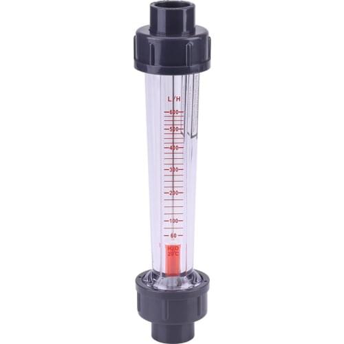 60-600L/H Plastic Tube Liquid Water Rotameter LZS-15 Flow Meter Measuring Instruments DN15 Water Testing Meter Tube