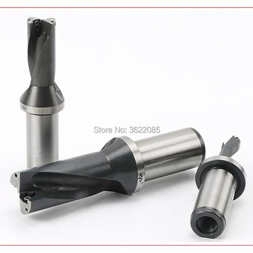 U Drill WC Series 2D 33mm-50mm DEML Indexable Insert Drill W/Coolant Thru Hole