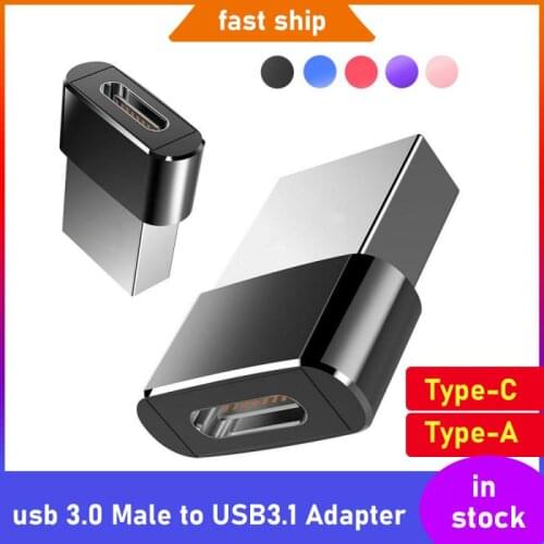 USB 3.0 Type A Male To USB 3.1 Type C Female Connector Converter Adapter Type-c USB Standard Charging Data Transfer Converters